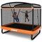 6Ft Recreational Kids Trampoline W/Swing Safety Enclosure Indoor/Outdoor